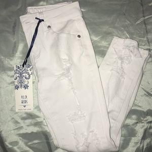White ripped Jeans